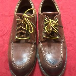 FRYE Dakota Wedge Oxford Moc Toe Leather Shoe